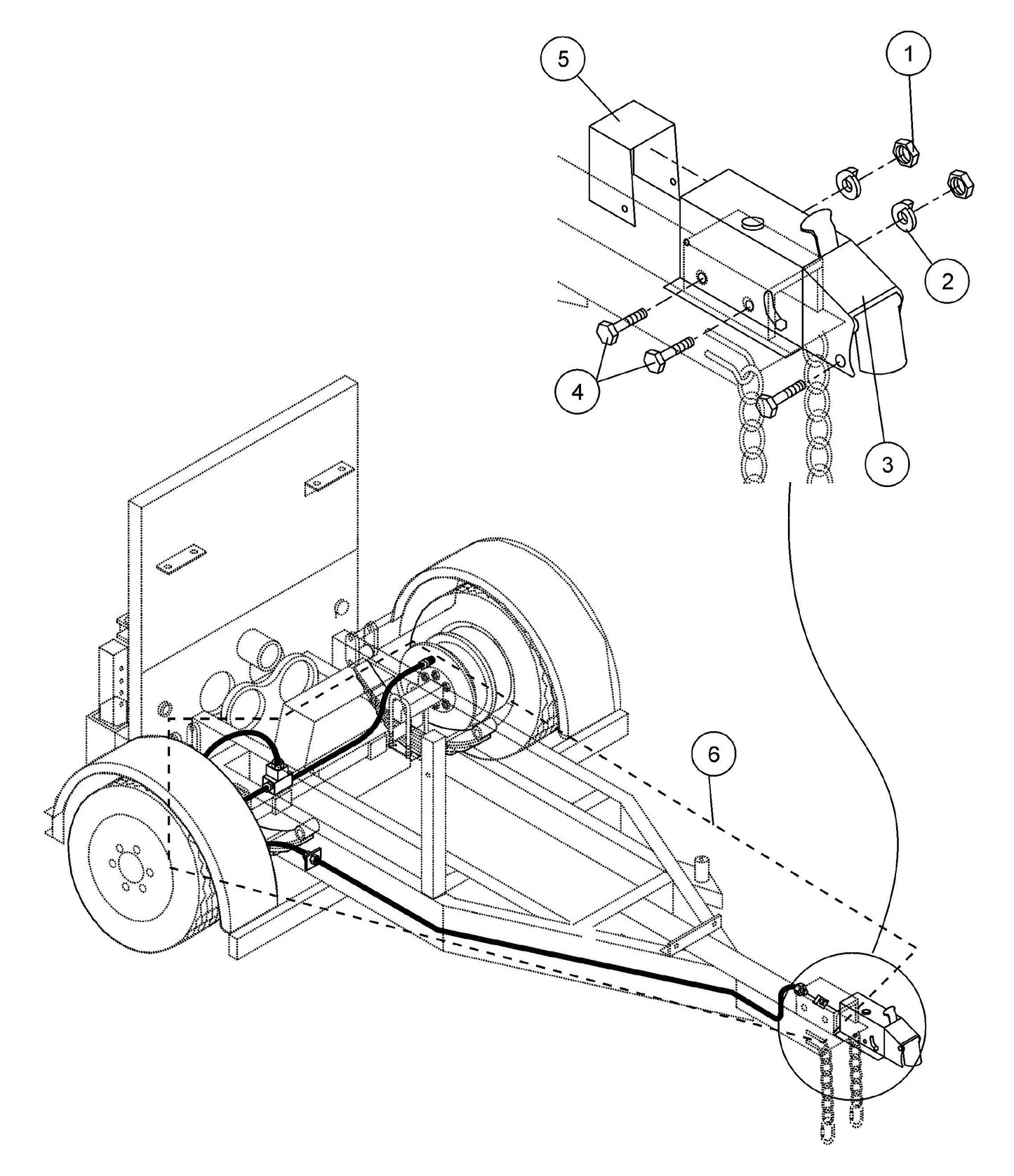 ST-45HRM Brake Line Assembly Parts