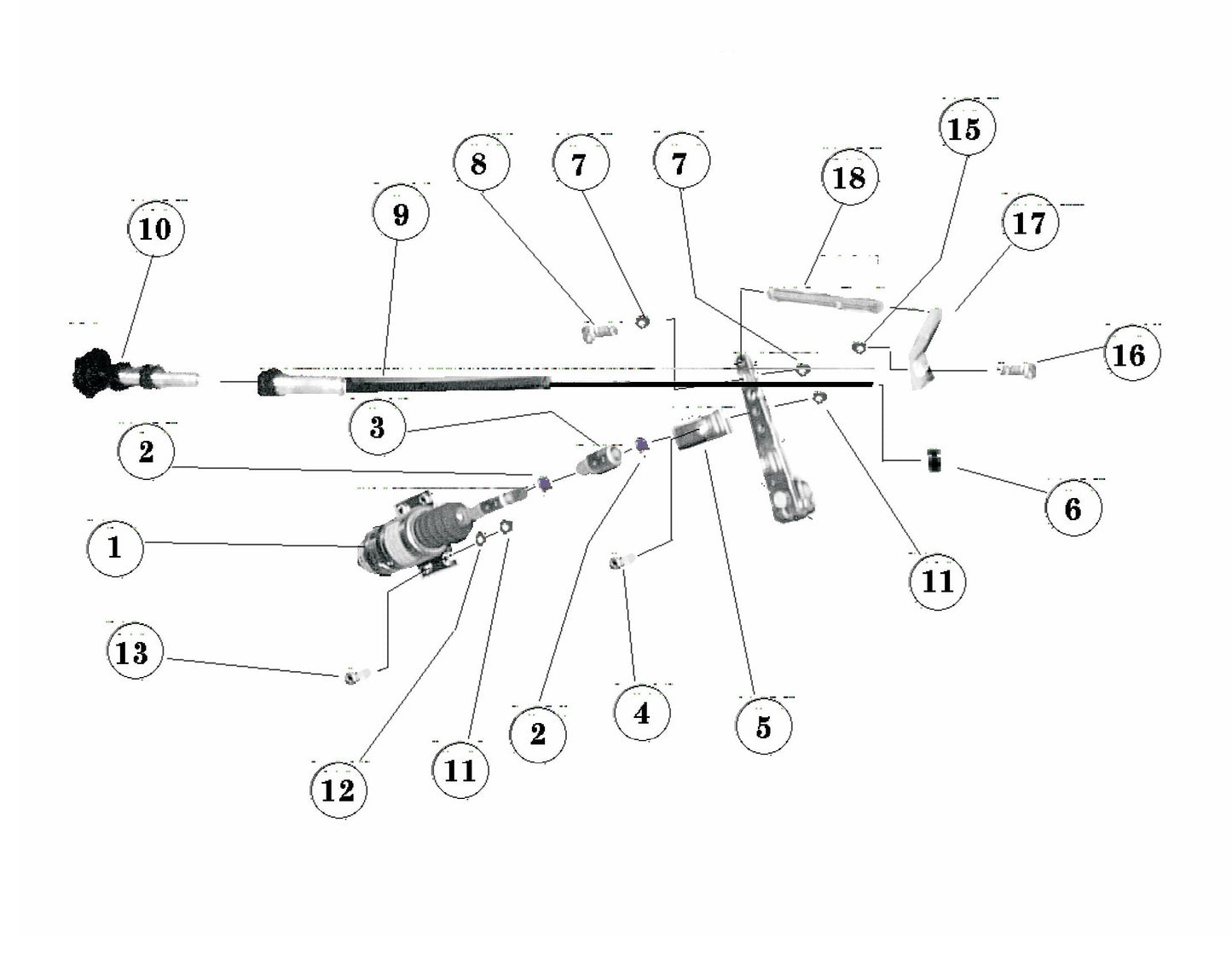 ST-70 Throttle Assembly Parts
