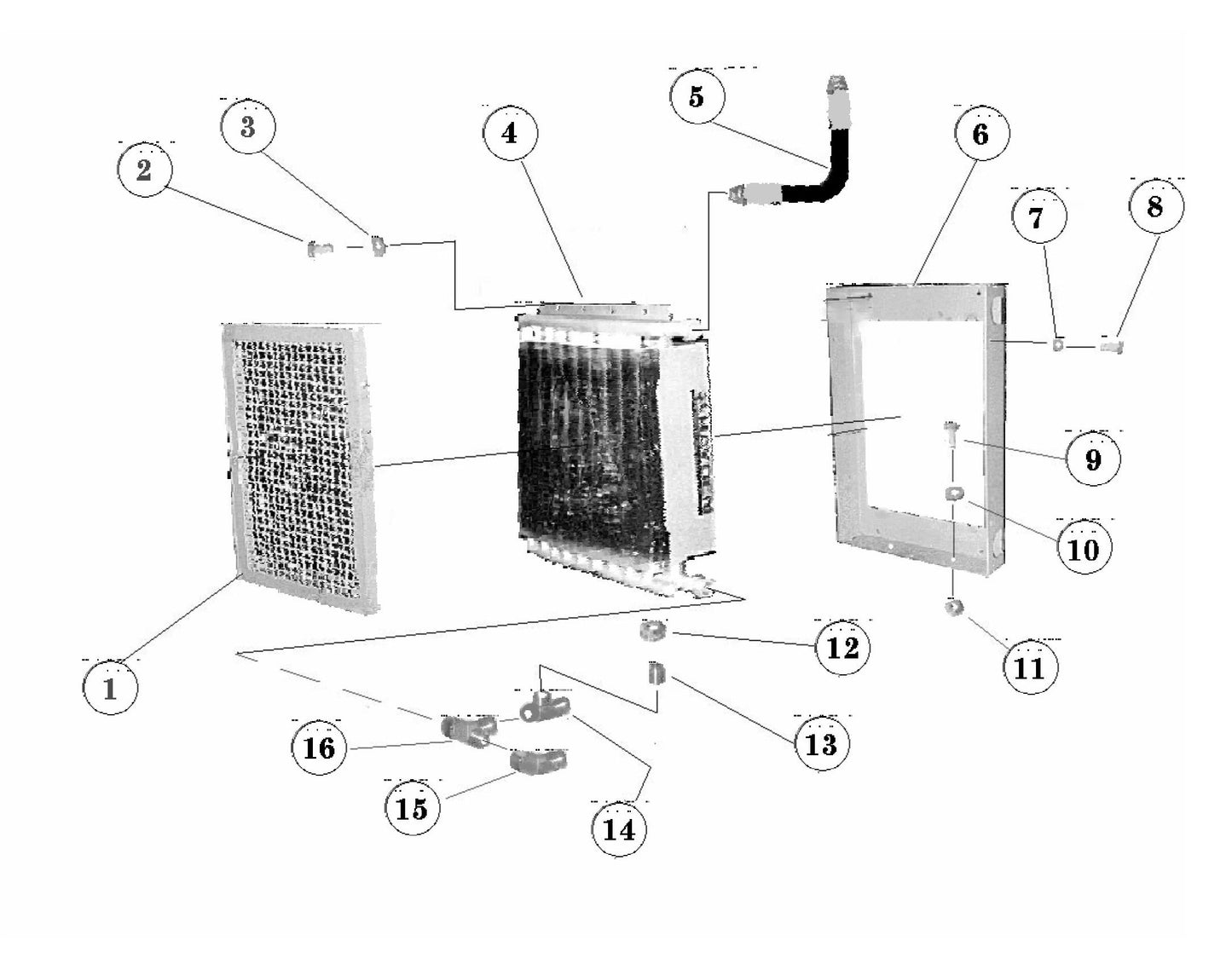 ST-70 Oil Cooler Assembly Parts
