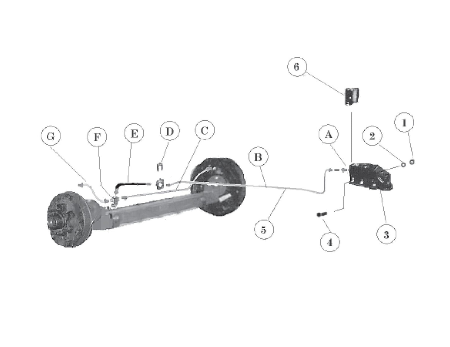 ST-70 Hydraulic Surge Brake and Hitch Assembly Parts