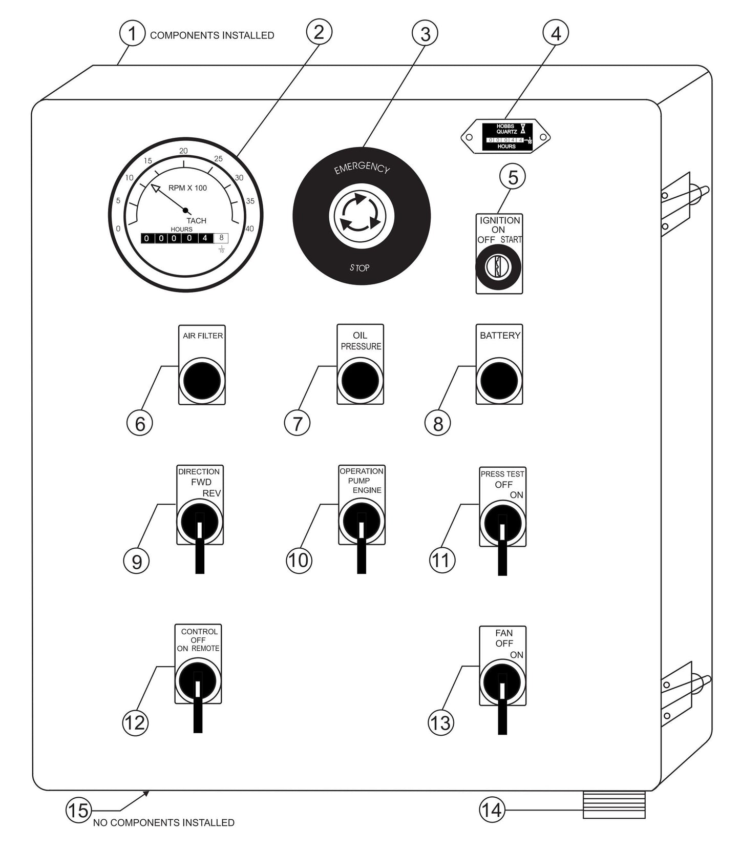 ST-70 Control Panel Front Assembly Parts