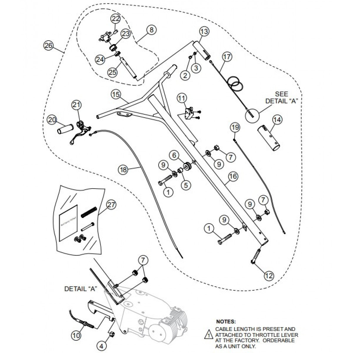 CA4HC Standard Handle Assembly Parts by Multiquip Whiteman