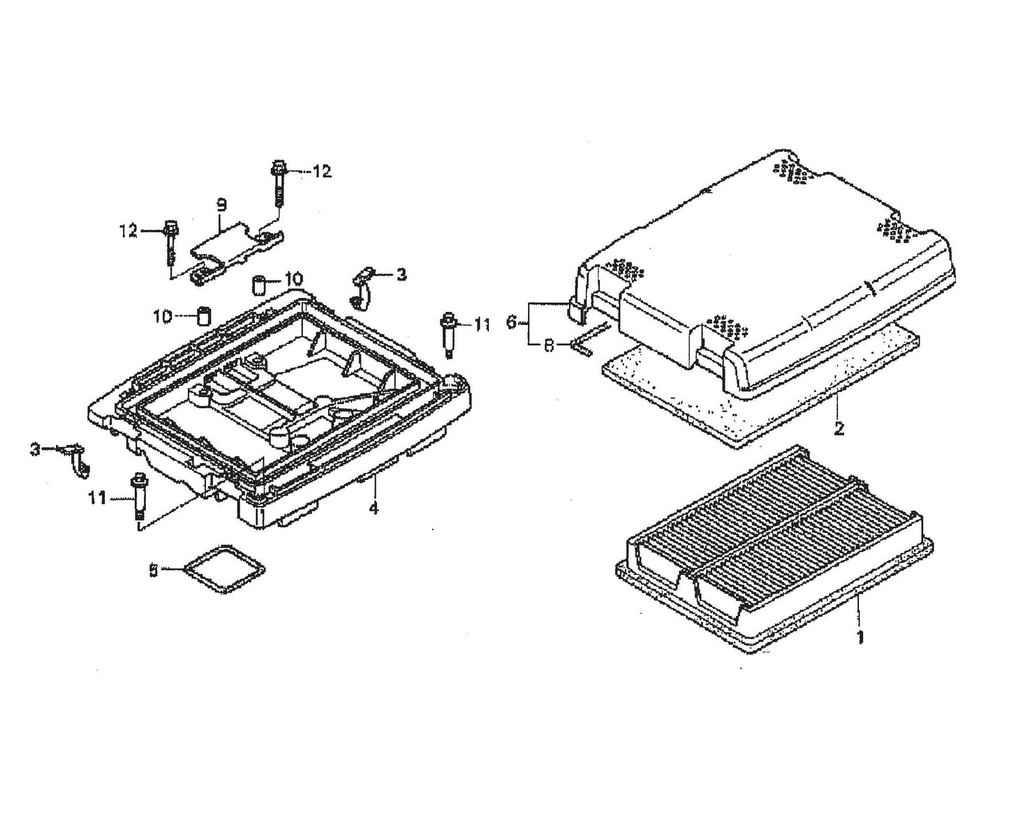 STR36SP HONDA GX670TAF-Air Cleaner Assembly Parts