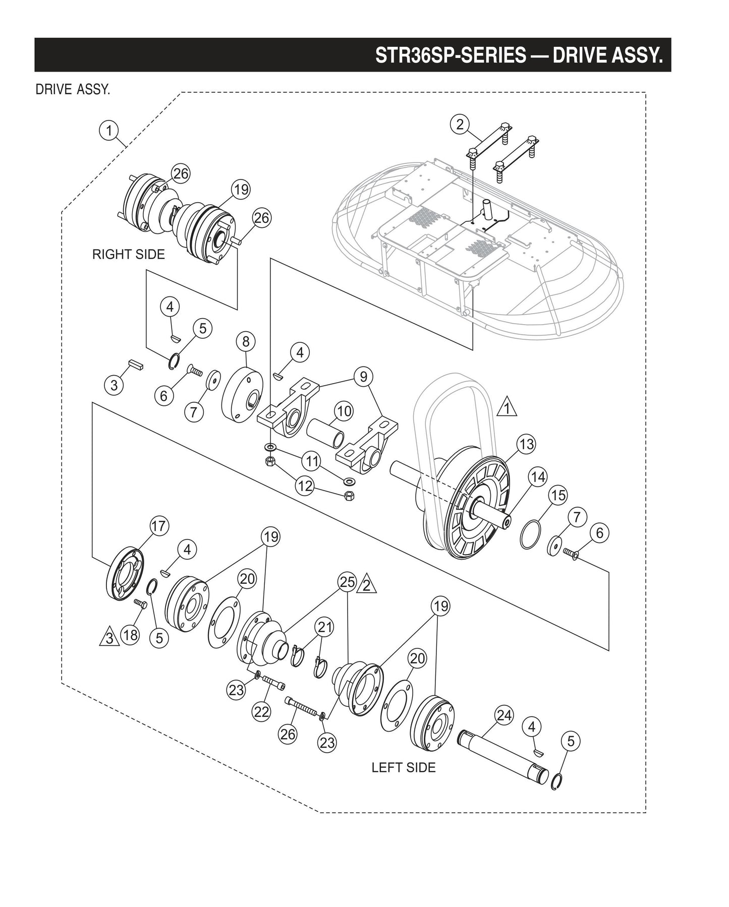 STR36SP STOW-Drive Assembly