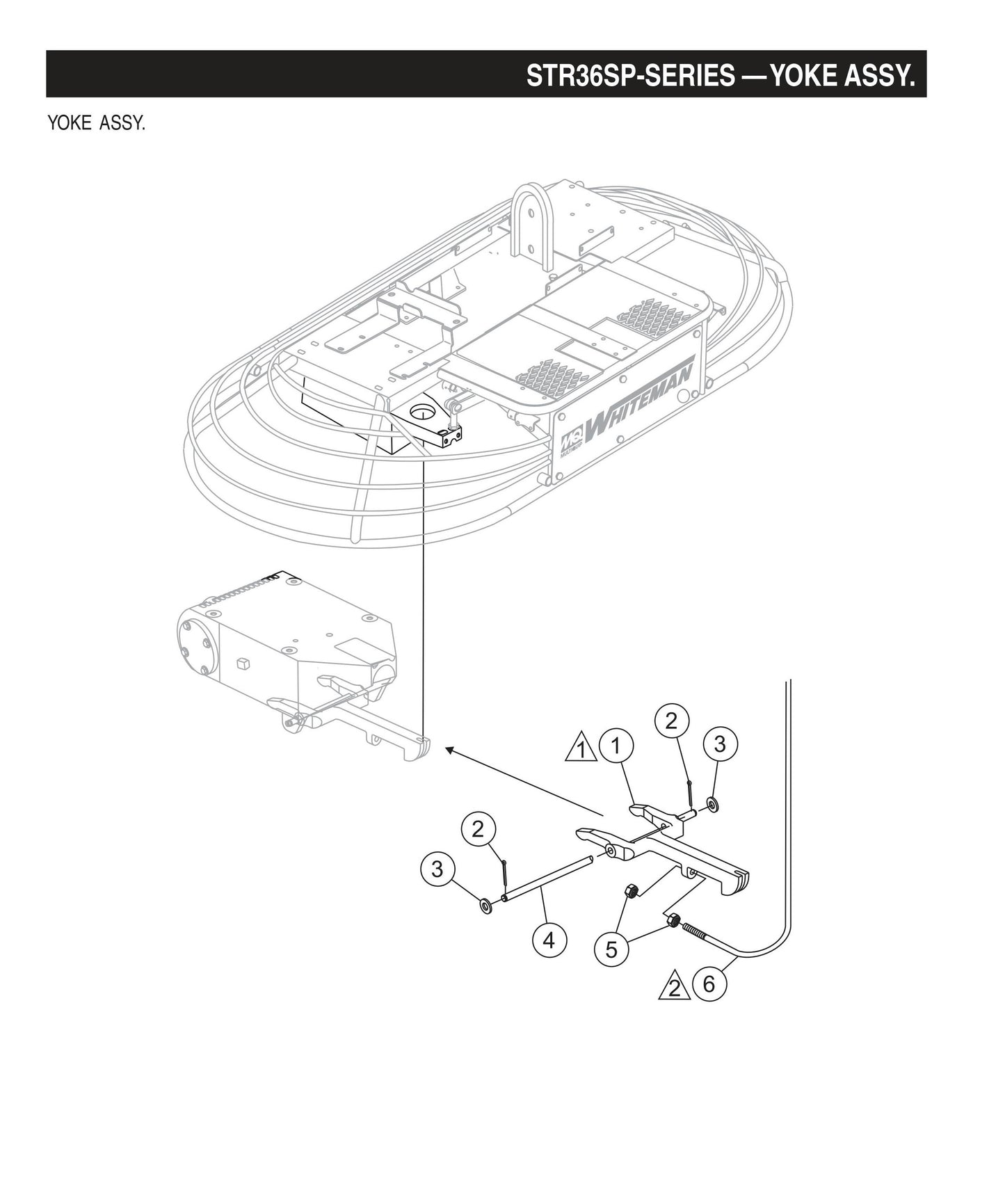 STR36SP STOW-Yoke Assembly