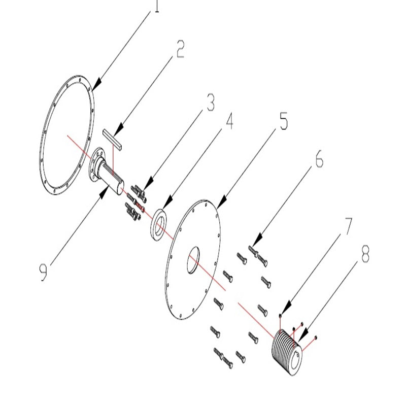 C3120 C6120 Stub Shaft Group 31HP and 61HP Parts By Norton Clippers