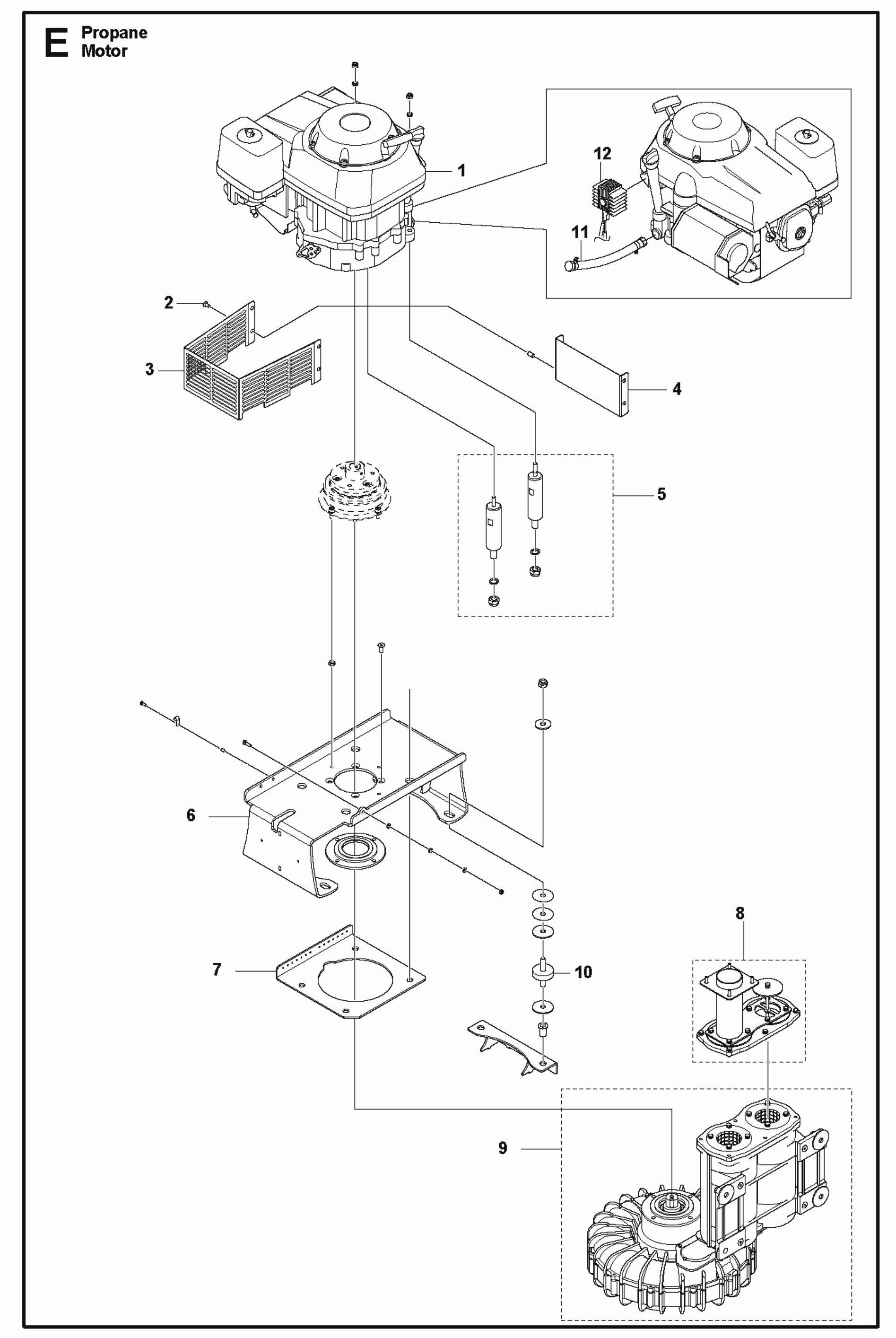 Propane Motor Parts For S 36 Propane By Husqvarna