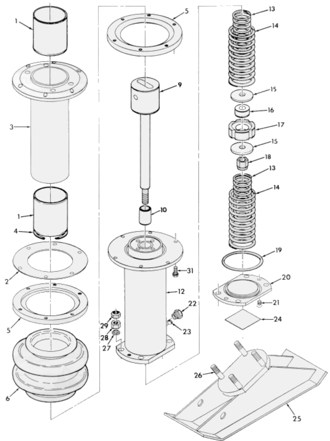374 & 376 Lower System Parts By MBW