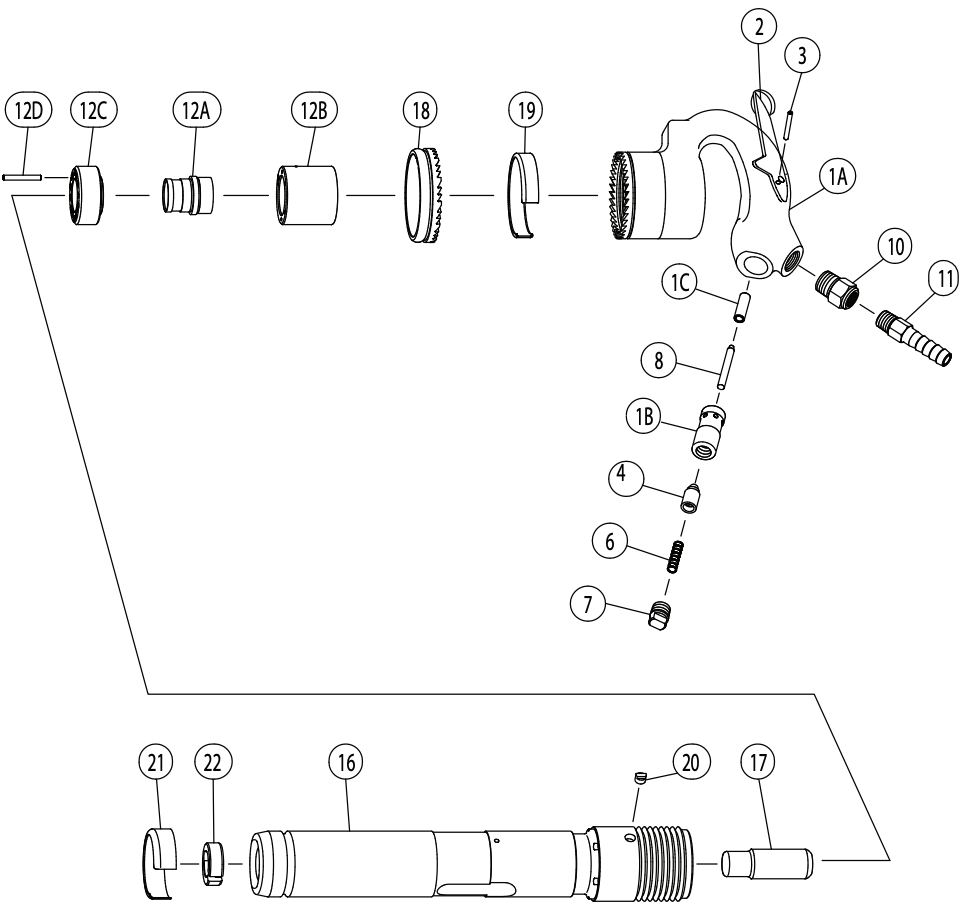 Tamco RB-90 / 91 Rivet Buster Replacement Parts by Tamco