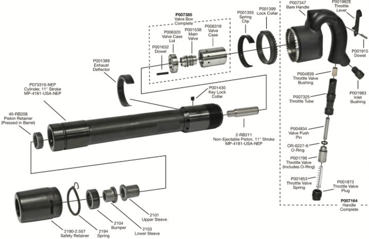 CP-4181 Rivet Buster Replacement Parts by Tamco