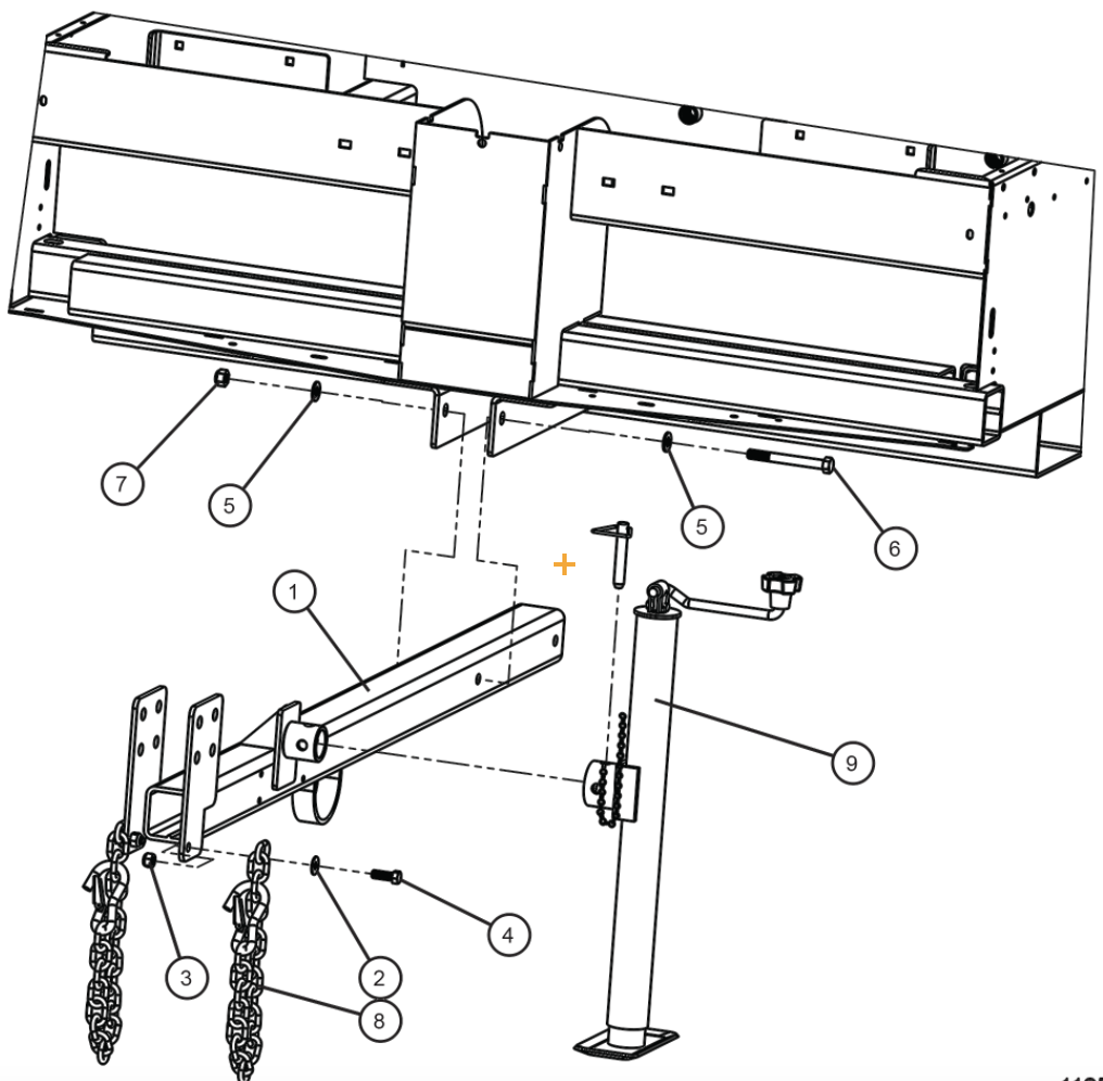 Tongue Parts for Maxi-Lite Light Tower Parts by Allmand