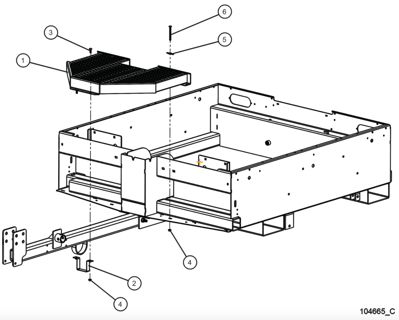 Tongue Platform Parts for Maxi-Lite Light Towers by Allmand