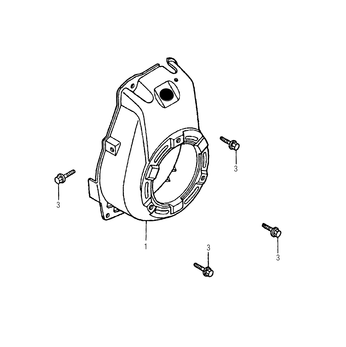 Fan Cover Assembly Parts-MTX60HD Honda GX100UKRBF Engine