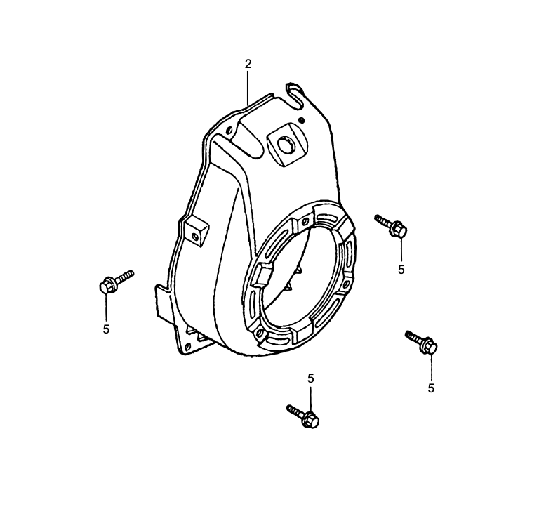 Fan Cover Assembly Parts-MTX50HD Honda GX100RTKRBF Engine