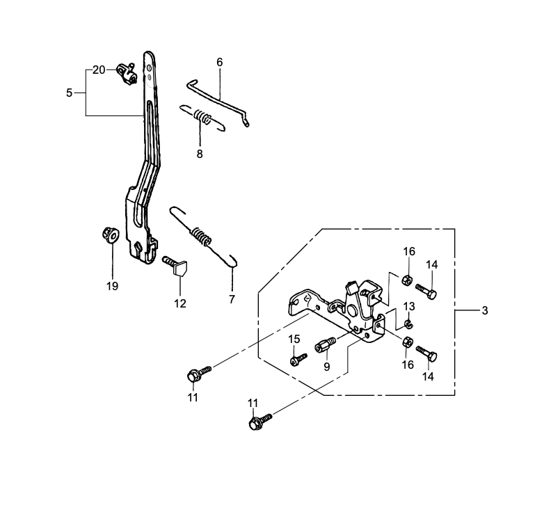 Control Assembly Parts-MTX50HD Honda GX100RTKRBF Engine