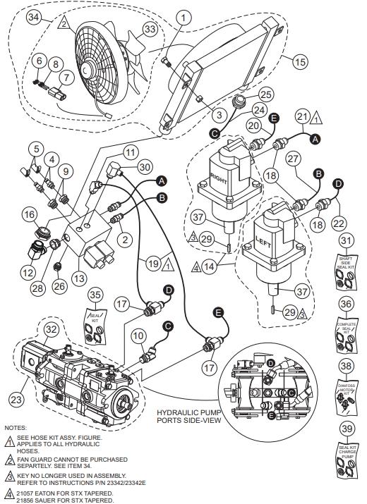 STX55J6-Y6 Coolant Valve Bypass Assembly Parts