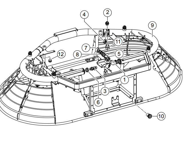 HTXG6DF S/N PD2003218 And Above Frame And Fittings Assembly Parts