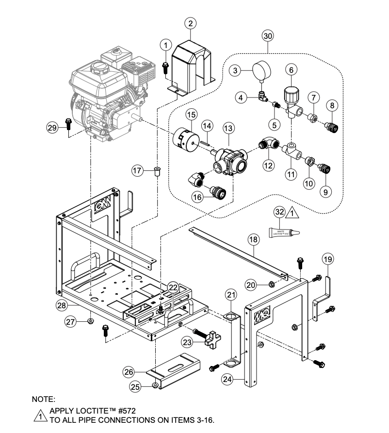 WSC55 Series Barrel Mount Assembly Parts