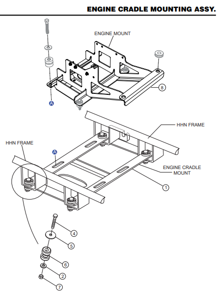 HHN31VTCSL5 Engine Cradle Mounting Assembly