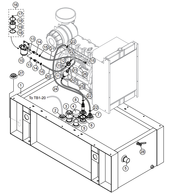 MQP20P Fuel Assembly Parts