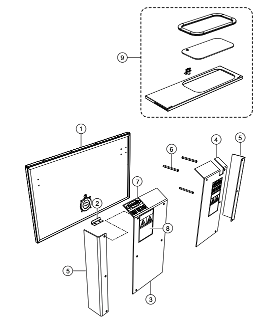 SG1400C4F & SG1600C4F Full Bus Door Assembly Parts