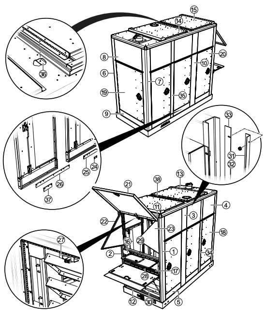 SG1400C4F & SG1600C4F Housing Assembly Parts
