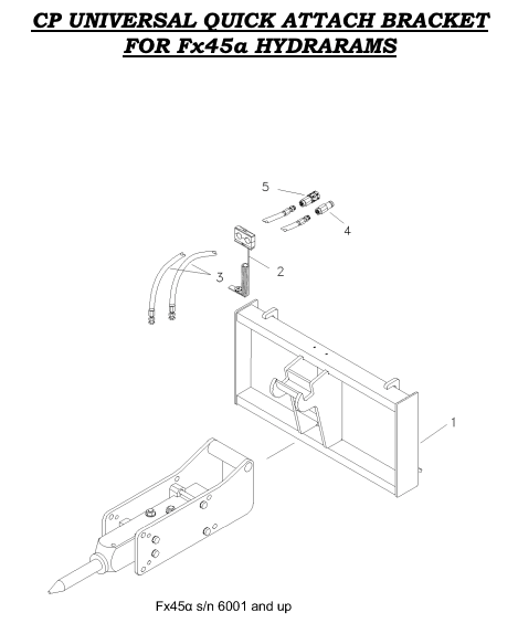 Fx45a CP Universal Quick Attach Bracket
