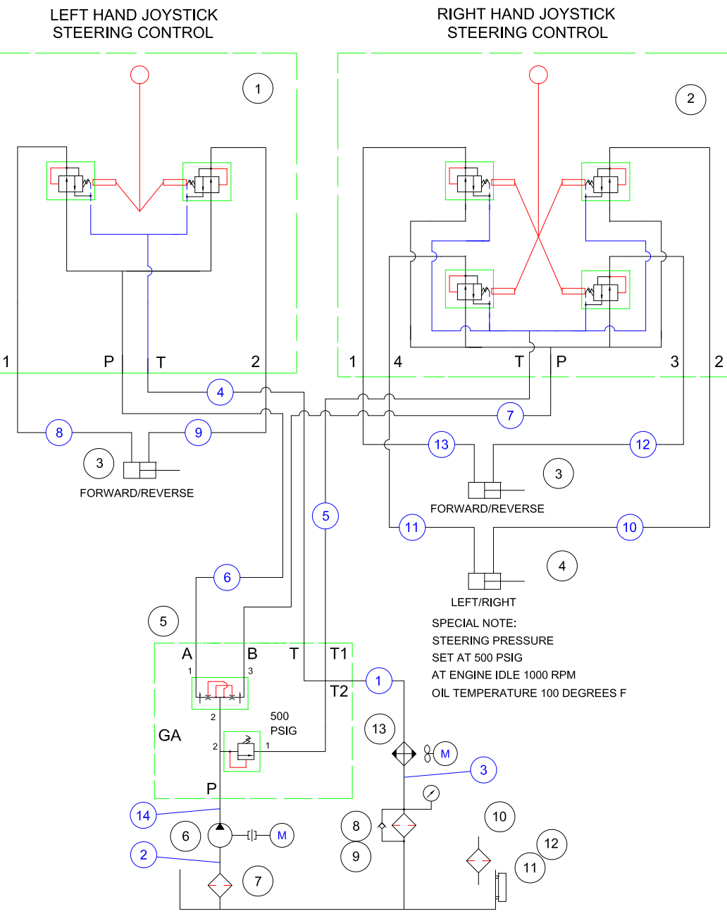 MP245 Mechanical Pro Riders Hydraulics Schematic Parts by Allen Engineering