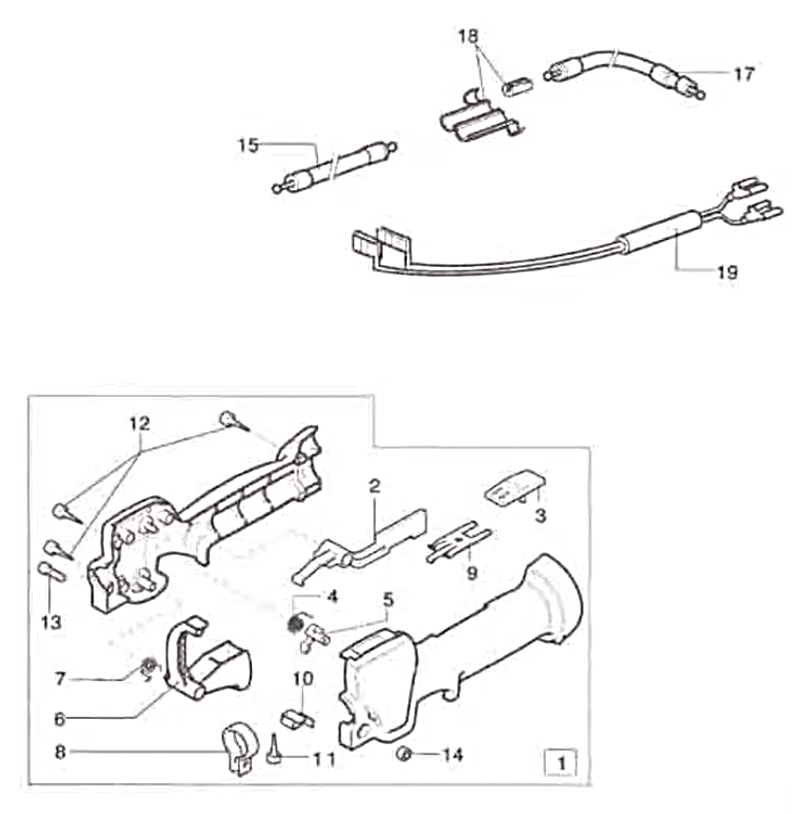PRO50 2-Stroke Handle Assembly-1 Parts