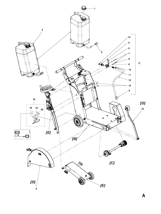 Frame Parts For FS400 LV By Husqvarna
