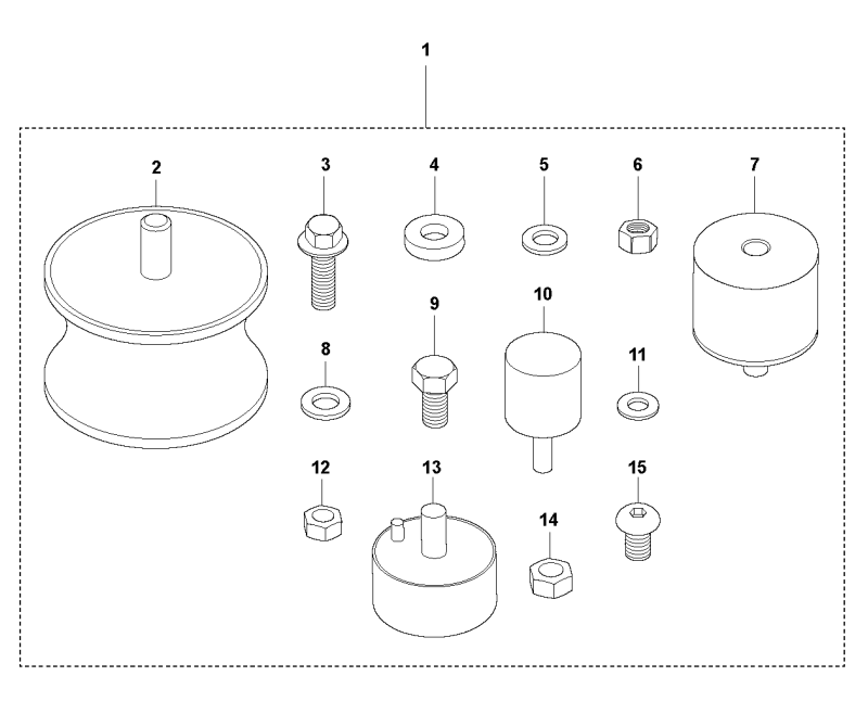 Shock Absorber Repair Kit Assembly Parts For LG 164 By Husqvarna