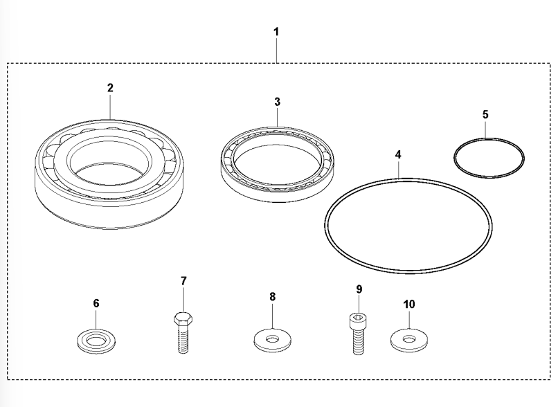Eccentric Element Repair Kit Assembly Parts For LH 804 By Husqvarna