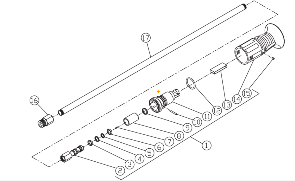 JP-1002-0ME1/2ME1/3ME14ME1, JP-1502-0ME1/2ME1/3ME14ME1, JP-2003-1ME1 Lance Assembly Parts by MI-T-M
