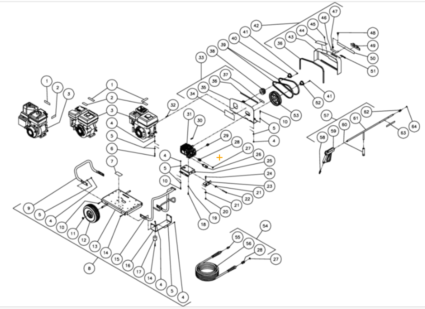 JCW-2703-0MIB (sn:10070001-99999999) Frame Assembly Parts by Mi-T-M