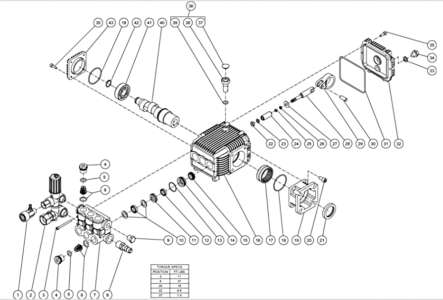 JP-2703-8MHB/8MRB (sn:0-99999999) Pump Assembly Parts by MI-T-M
