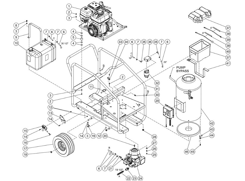 DHG-4004-B0H6G/B0V6G (sn:15163107-99999999)(sn:15152765-15163106) Belt Drive Unit Assembly Parts By Mi-T-M.