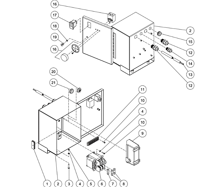 HGM-3508-1E10 Electric Box Assembly Parts By MiTM