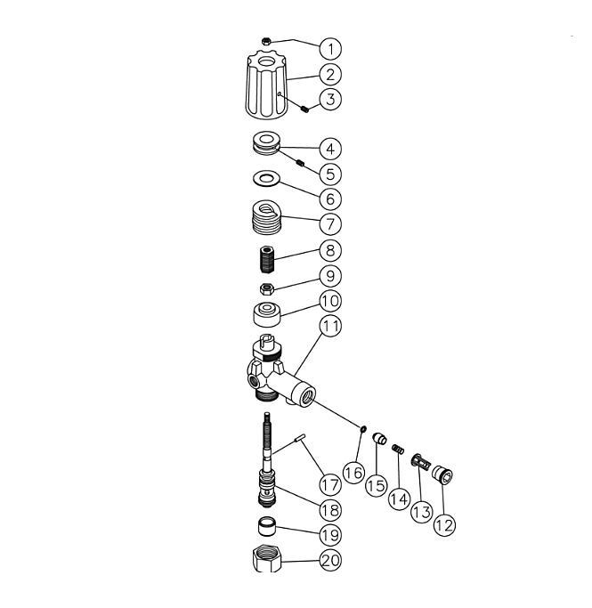 DC-1502-A0E1G/A0E1G-W/H0E1H, DC-2503-A1E2G/A1E2G-W, DC-2703-A0H6G/A0H6M/A0K6G/AOK6M/A0V6M, DC-3003-A0H6A/A0H6G/A0M6A/A0E2G/AOE2G-W, DC-3005-A0E2G, DC-3504/4004-A0H6A/A0H6G/A0K6A/A0K6G/A0M6A/A0V6A Unloader Assembly Parts by Mi-T-M