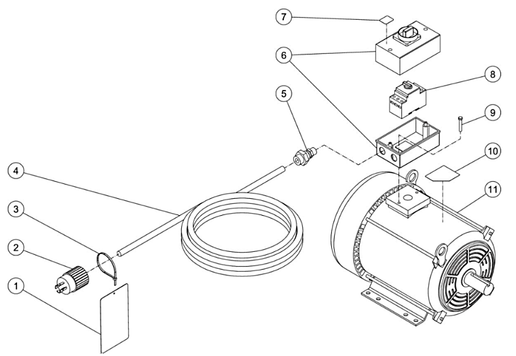 DC-2405-W4E3G (sn:10874729-11326874) Motor Assembly Parts by Mi-T-M