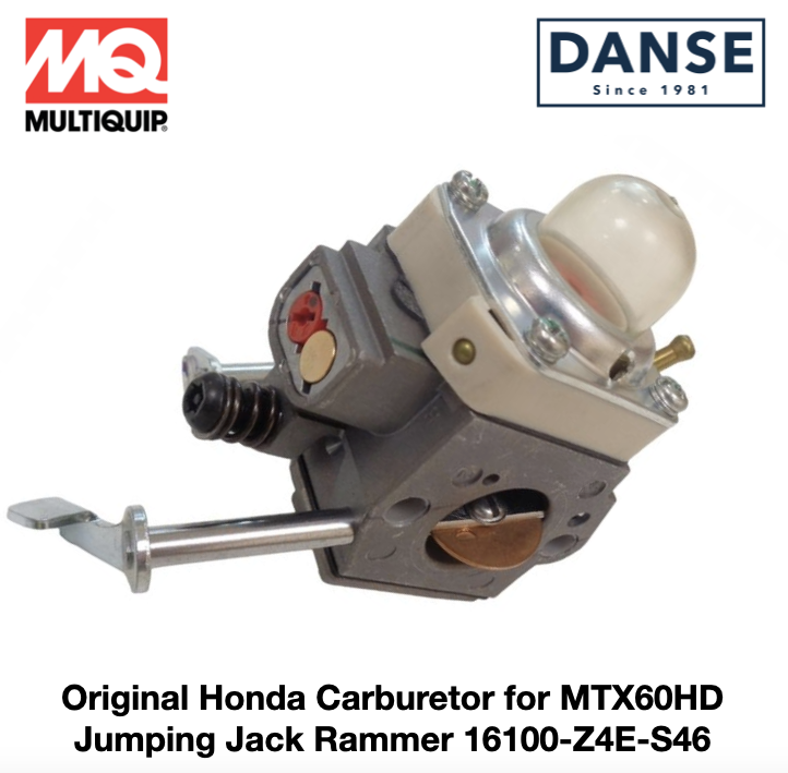 Carburetor Fits MTX60HD MTX70HD Jumping Jack Rammer by MULTIQUIP Mikasa 16100Z4ES46