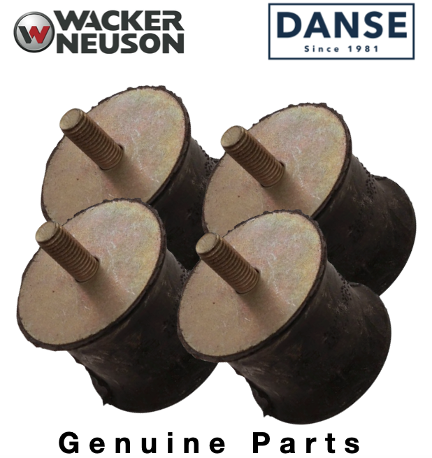 Wacker Shock Mounts Set of 4 for DPU & BPU3050 BPU3750 BPU2540 BPU3050 Plate Compactors