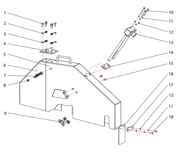 CC1200 18" Blade Guard Assembly