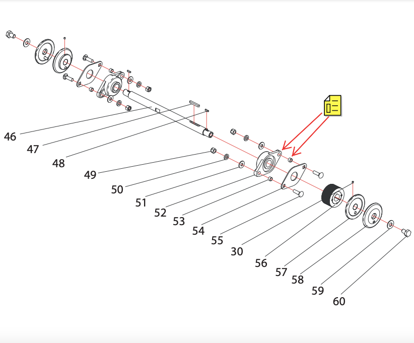 CC1200 Blade Shaft Assembly