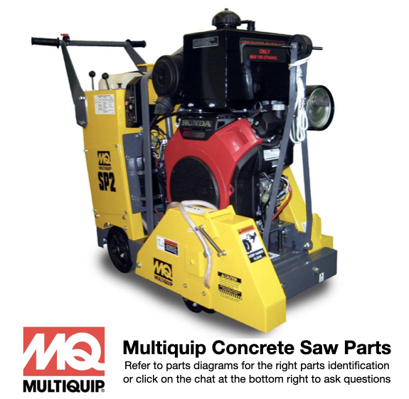 957010806000 Bolt, Flange, 8X60 for SP1G Slab Saver Walk Behind Flat Concrete Saw by Multiquip