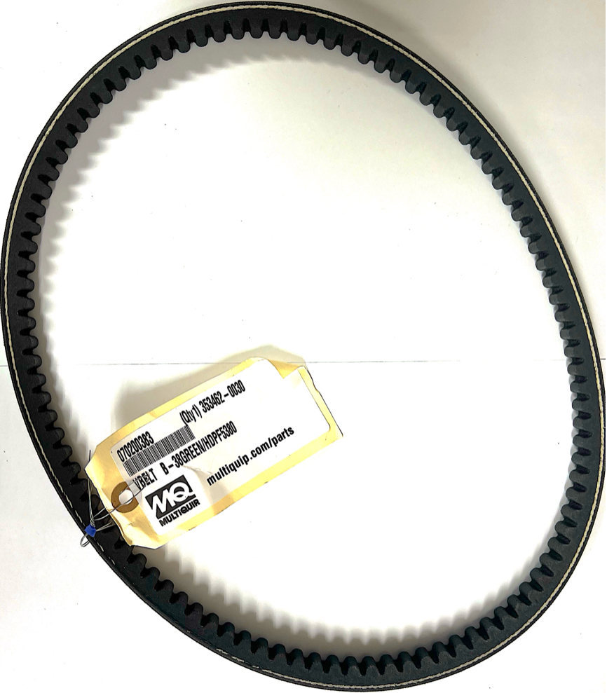 070200383 V-Belt B-38 Green for MVH208GH Reversible Plate Compactor by Multiquip Mikasa