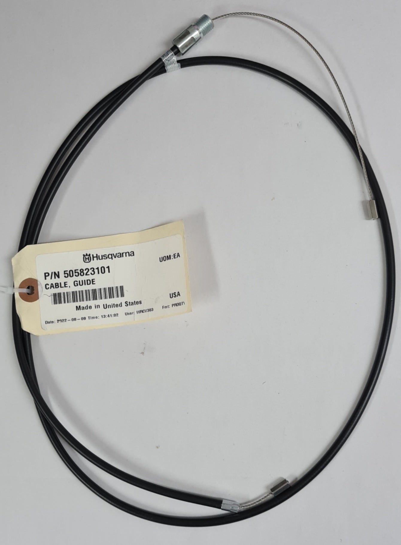 505823101 CABLE, GUIDE FOR SOFF CUT 4000 SAW BY HUSQVARNA