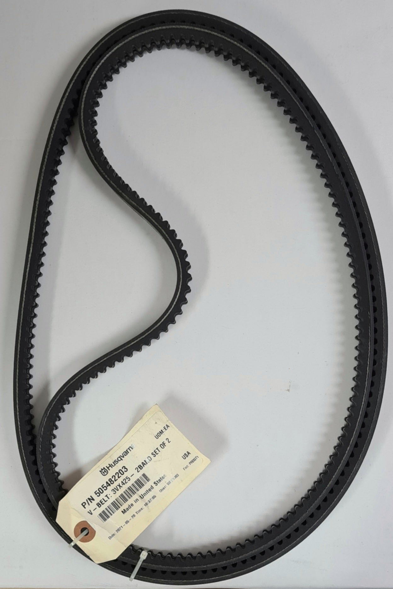 505482203 M28525 V-BELT: 3VX425- 2BAND SET OF 2 for HUSQVARNA G2000 SOFF CUT SAW