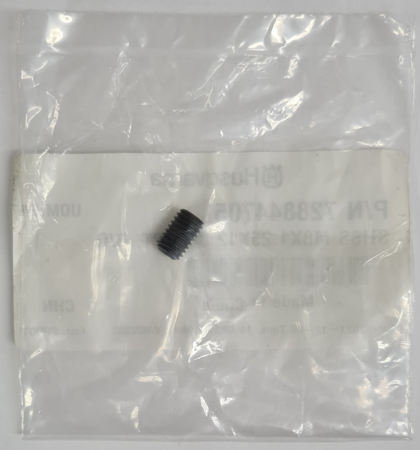 728844705 SHSS M8X1.25X12 CUP PT, B/O FOR FASTENERS BY HUSQVARNA