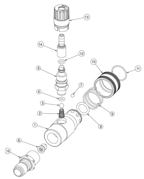 CW-3004-SME1 (sn:0-99999999) Gun Assembly Parts by MI-T-M