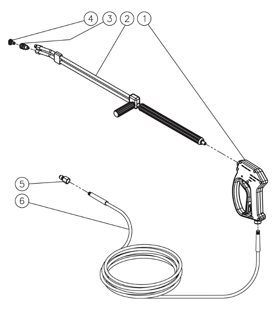 HVS Series Gun, Wand, Hose Assembly Parts by Mi-T-M.